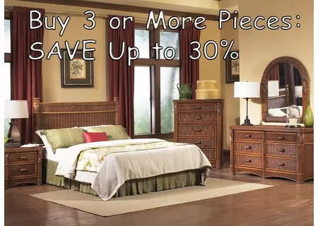 Wicker Bedroom Groupings - Save up to 30%!!